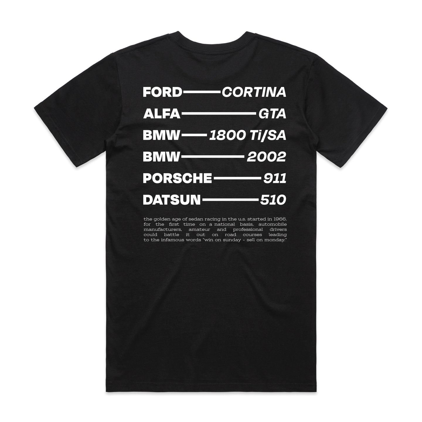 A Tribute to Timeless Automotive Legacy T-Shirt - Black